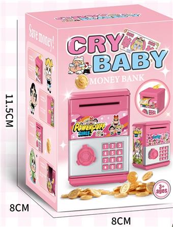Crying child, square piggy bank, sealed box   ITEM NO.： W094922