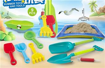 Ship with inflatable platform and beach accessories   ITEM NO.： W085701