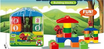 Fun Dinosaur World Puzzle Building Blocks   ITEM NO.： W096846