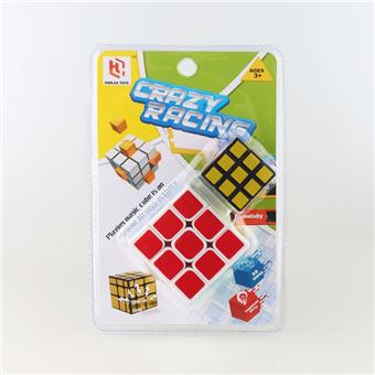 Heat transfer printing white background three-step+3.5CM three-step heat transfer printing black background Rubik's Cube   ITEM NO.： W090077