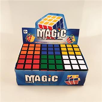 Matte sticker third order Rubik's Cube (with screw spring) 6pcs/box   ITEM NO.： W089600