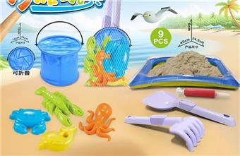 Folding bucket inflatable table with beach accessories   ITEM NO.： W085729