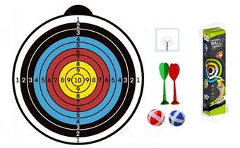 Sticky ball dart board target/10 points   ITEM NO.： W086685