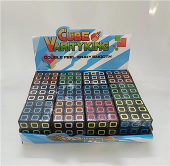 Checkered cubic cube, 12pcs/box   ITEM NO.： W089907