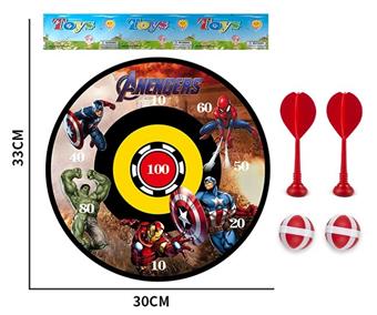 28CM Avengers Dart Disk Sticky Ball Cloth Target   ITEM NO.： W087009