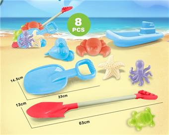 Beach shovel with beach accessories+small boat   ITEM NO.： W085829