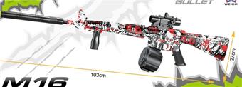 Hand to body M16 water bullet gun   ITEM NO.： W088997