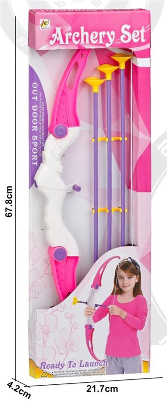 65.5cm girl bow with arrows (pink)   ITEM NO.： W089293