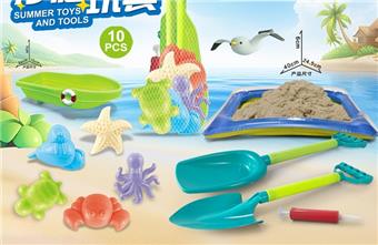 Ship with inflatable platform and beach accessories   ITEM NO.： W085698