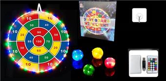Remote control switch light large target plate foldable 74cm throwing sticky ball -100 points   ITEM NO.： W087334