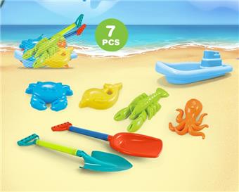 Beach shovel with small boat+beach accessories   ITEM NO.： W085845