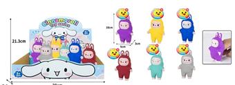 New Vinyl Pulling Cloth Explosive LABUBU Desktop Mobile Game Finger Set Pulling Cloth Soft Rubber Water Play "1 Display Box 18" Single Price   ITEM NO.： W086018
