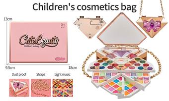 Handbag, Diamond Makeup Box, Children's Makeup, Lighting/Music, Single Style (GCC)   ITEM NO.： W090772