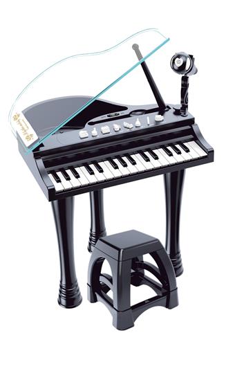 Black transparent piano, 4AA not included   ITEM NO.： W091073