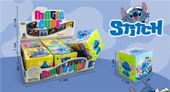 5.6CM Intelligence Cube UV Printed Stitch 6pcs   ITEM NO.： W092180