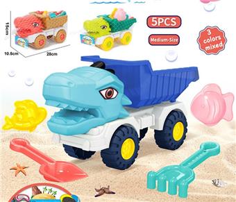 Beach toys, coral red/green/blue, mixed in 3 colors   ITEM NO.： W090657