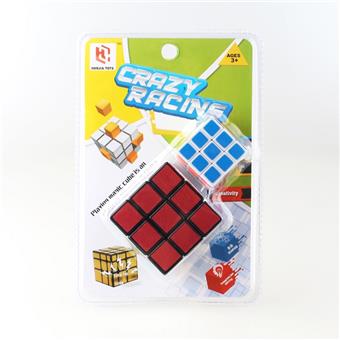 Matte sticker with black background and three levels+3.5CM three levels fluorescent sticker with white background Rubik's Cube   ITEM NO.： W090059