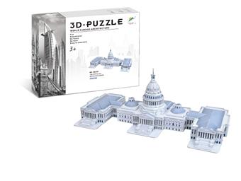US Congress 3D Puzzle 132pcs   ITEM NO.： W095475