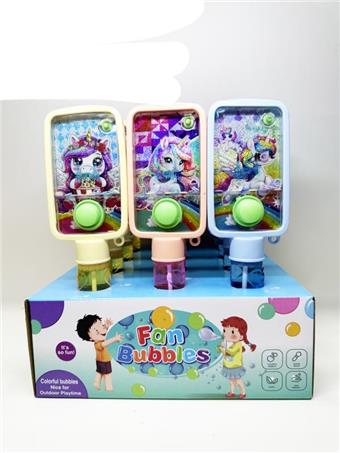 21cm Unicorn Bubble Water Machine, 12pcs/box   ITEM NO.： W092246