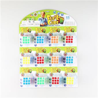 3.5CM Fluorescent Sticker Three Step Magic Cube   ITEM NO.： W089837