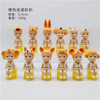 Yellow sitting posture 12 piece box set   ITEM NO.： W096328