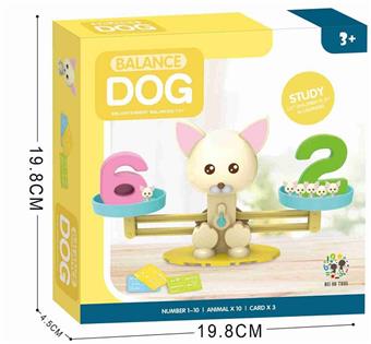 Cross border Puppyup Puppyup Puppy Balance Math Puzzle Early Education Enlightenment Desktop Game (English)   ITEM NO.： W095429