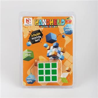 3.5CM third-order Rubik's Cube, 6-color heat transfer printing, 2-color packaging mixed (GCC)   ITEM NO.： W089855