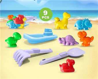 Beach shovel+boat+dinosaur beach accessories   ITEM NO.： W085838