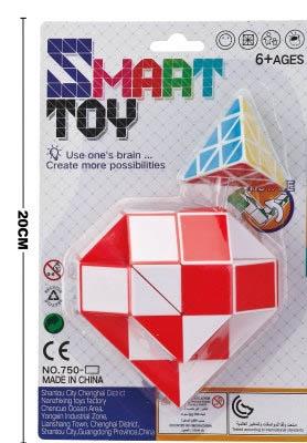 Love Peach Magic Ruler+Small Pyramid Magic Cube   ITEM NO.： W093338