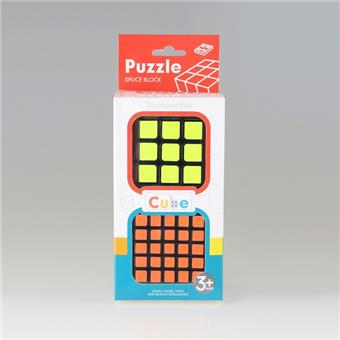 Three level fluorescent sticker black background+five level fluorescent sticker black background Rubik's Cube, color box black/white, mixed with 2 colors   ITEM NO.： W090161