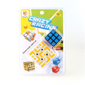 Maze Level 3+3.5CM Level 3 Fluorescent Sticker Black Bottom Magic Cube   ITEM NO.： W090097