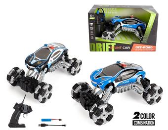 Four way light with drift remote control car (police car version)   ITEM NO.： W087532