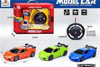 Steering wheel two-way remote control car three color hybrid   ITEM NO.： W086143