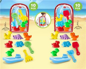 PVS backpack+dinosaur beach accessories+small boat   ITEM NO.： W085785