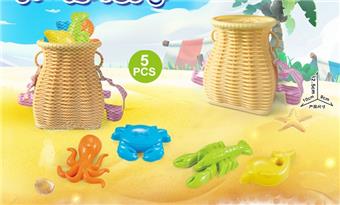 Beach basket with beach accessories   ITEM NO.： W085449