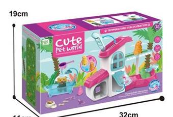 Color changing pet villa set   ITEM NO.： W095365