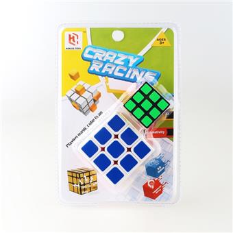 Heat transfer white background third-order+3.5CM third-order fluorescent sticker black background Rubik's Cube   ITEM NO.： W090094