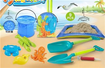 Folding bucket inflatable table with beach accessories   ITEM NO.： W085733