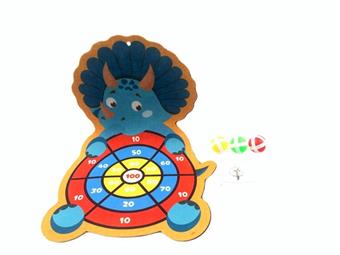 Triangle Dragon Target Sticky Ball 3 with Hooks   ITEM NO.： W086438
