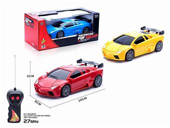 Two way remote control simulation sports car red, yellow, black   ITEM NO.： W086141