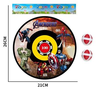 20CM Avengers Dart Disk Sticky Ball Cloth Target   ITEM NO.： W087017