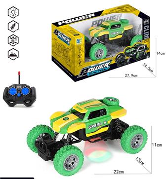 Four way Hulk remote control leather wheel climbing car (without electricity, with lights)   ITEM NO.： W086221