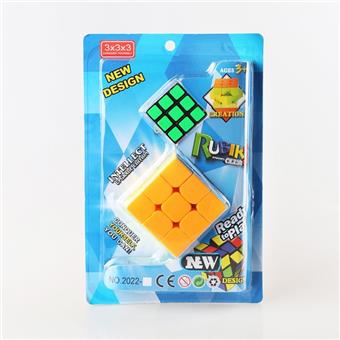 Solid color third-order+3.5CM third-order fluorescent sticker cube   ITEM NO.： W089662