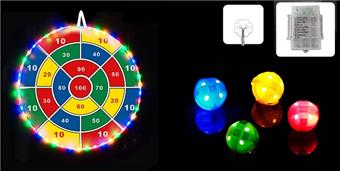 Battery switch, light, large target plate, foldable 74cm, throwing sticky ball -100 points   ITEM NO.： W087331