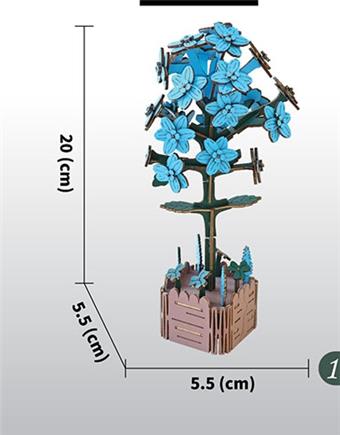 DIY 3D wooden/wooden flower/assembled flower/wooden assembled model flower/hyacinth   ITEM NO.： W097403
