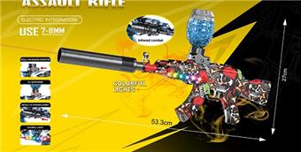 Electric AK water bullet gun (with colorful lighting effect on the gun body)   ITEM NO.： W089104