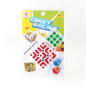 Maze Third Stage+3.5CM Third Stage Heat Transfer Printing White Bottom Magic Cube   ITEM NO.： W090126