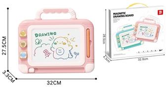 Handheld pink magnetic drawing board   ITEM NO.： W094861