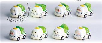 Alloy cartoon sanitation truck   ITEM NO.： W088767