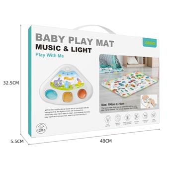 Baby Blanket Early Education Edition (Large Box) 3 * AA Not included, Single Color   ITEM NO.： W093392